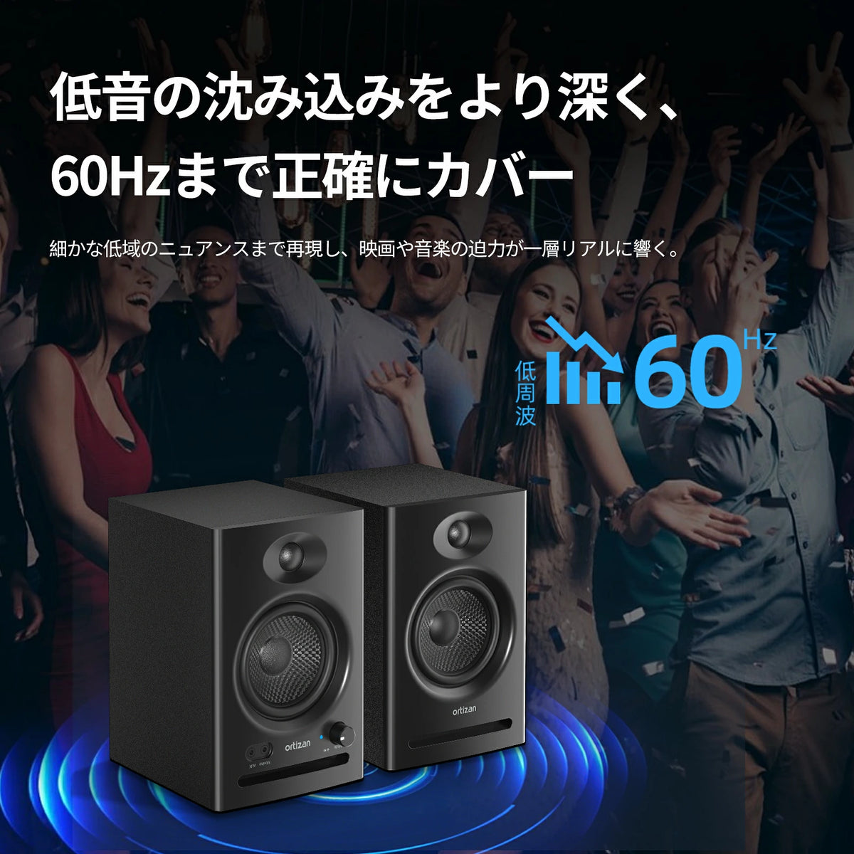 Ortizan C7 80W Bluetoothスピーカー｜ブラック／ホワイト