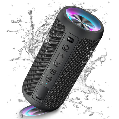 Ortizan 24W ポータブルBluetoothスピーカー｜LEDライト・IPX7防水・30時間再生（商品画像1）