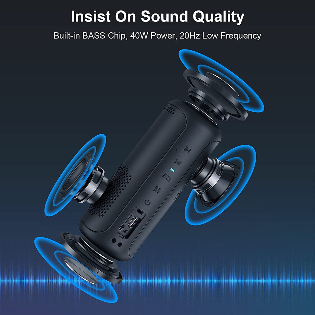 Ortizan 40W ポータブルBluetoothスピーカー｜IPX7防水・15時間再生（商品画像7）