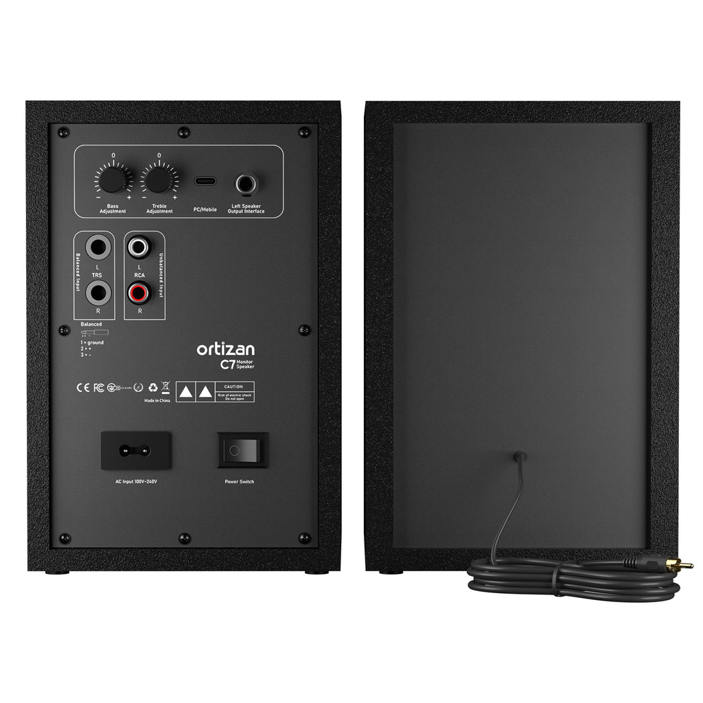 Ortizan アクティブスタジオモニタースピーカー｜Bluetooth 5.3・ペア・ホワイト（商品画像2）