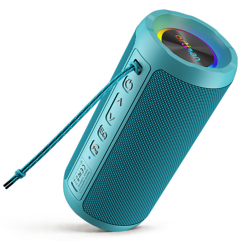 Ortizan ポータブルBluetoothスピーカー｜LEDライト・30時間再生・IPX7防水（商品画像1）