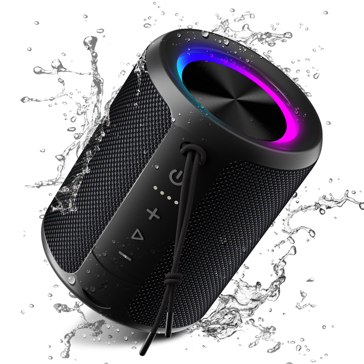 Ortizan 20W コンパクトBluetoothスピーカー｜IPX7防水・15時間再生・RGBライト（商品画像1）