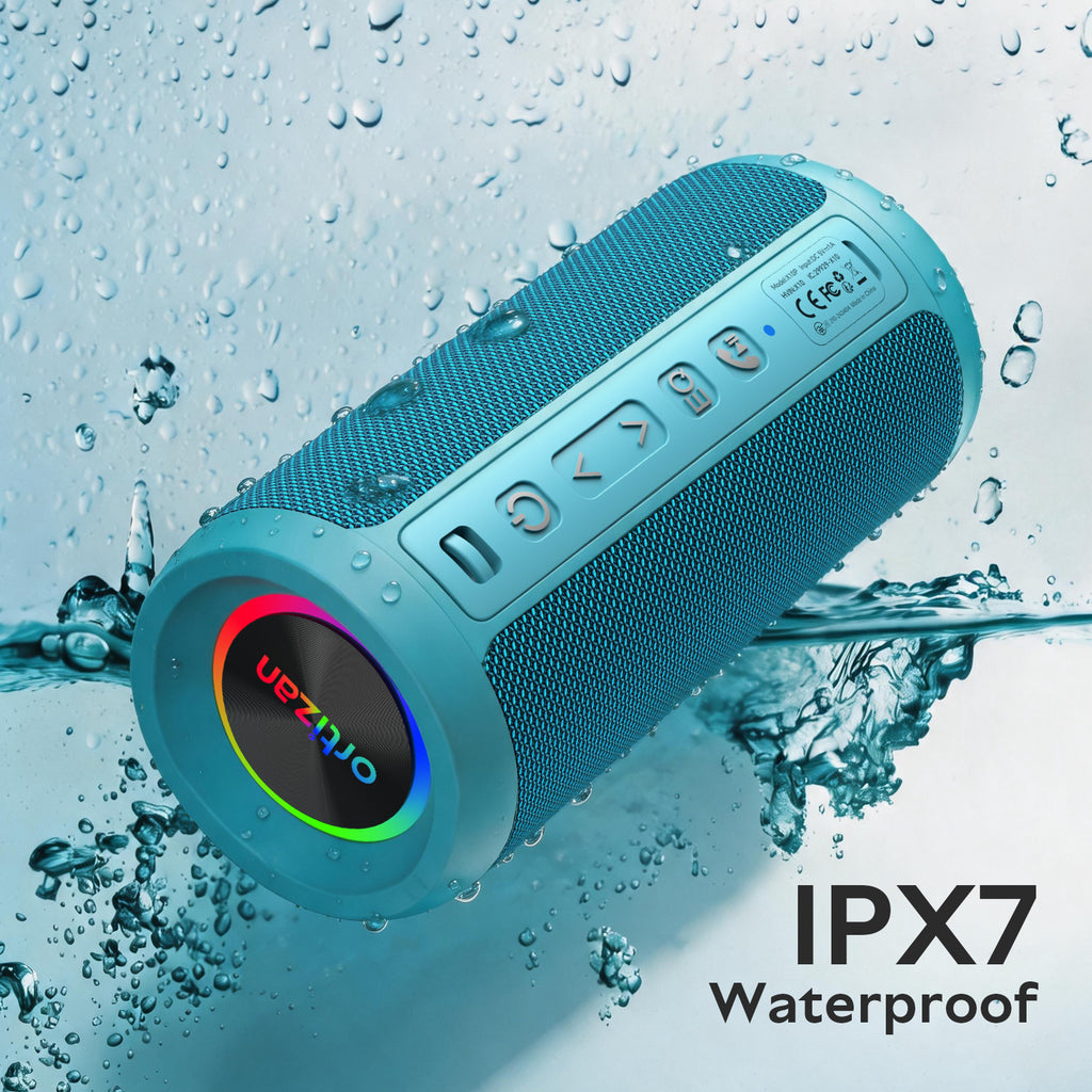 Ortizan ポータブルBluetoothスピーカー｜LEDライト・30時間再生・IPX7防水（商品画像2）