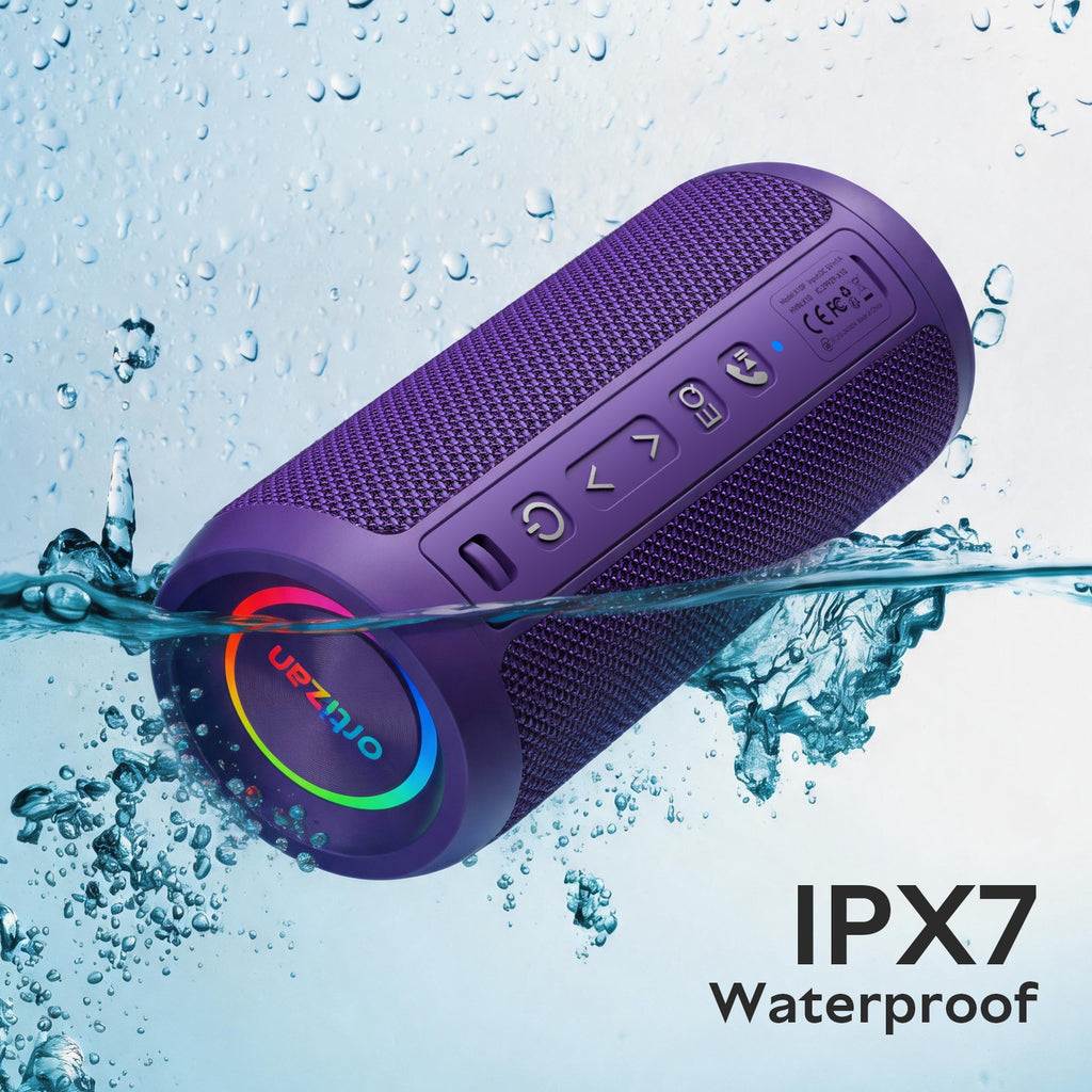 Ortizan ポータブルBluetoothスピーカー｜LEDライト・30時間再生・IPX7防水（商品画像3）