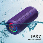 Ortizan ポータブルBluetoothスピーカー｜LEDライト・30時間再生・IPX7防水（商品画像3）