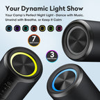 Ortizan 20W コンパクトBluetoothスピーカー｜IPX7防水・15時間再生・RGBライト（商品画像7）